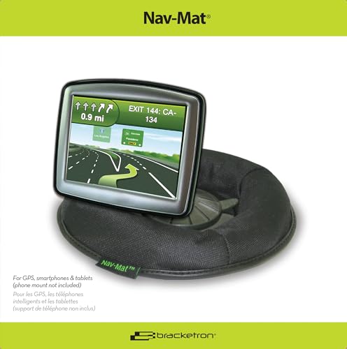Bracketron NavMat GPS Dashboard Pad, Weighted Beanbag Friction Base