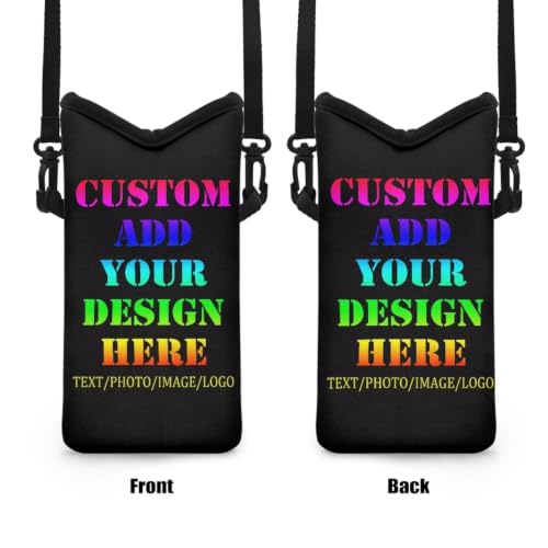 Customized Phone Pouch Mini Crossbody Bag for Women Personalized Phone Bags Custom Samll Cross Body Pouch with Photo/Image/Logo/Text, Mini Satchel for Travel, Beach, Casual - color: 0-customized