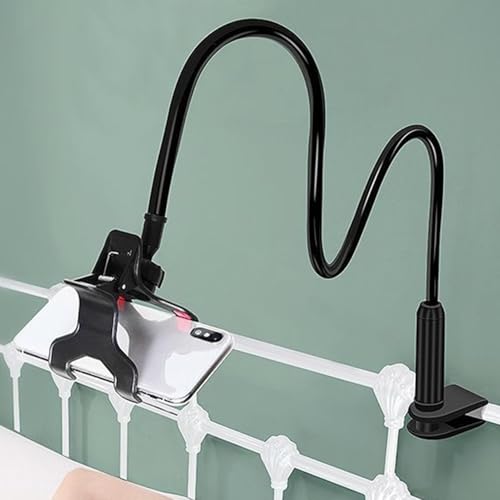 Bed Phone Holder Clip Multifunctional Adjustable - color: black
