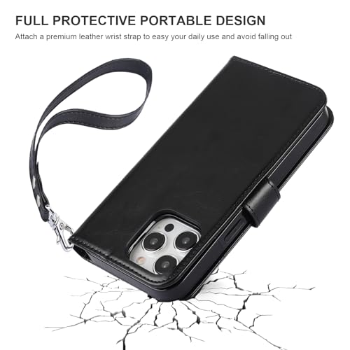 Bocasal for MagSafe Wallet Case Card Holder for iPhone 15 Pro Max Black - color: Black for MagSafe