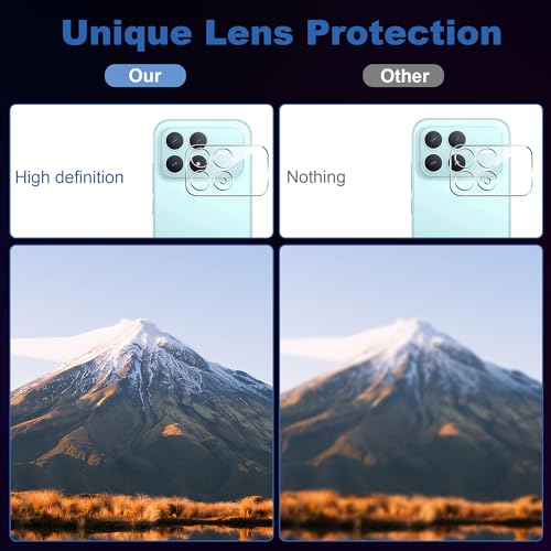 for Xiaomi POCO F8 Pro Screen Protector with Camera Lens Protector, 9H Hardness Anti-Scratch Tempered Glass flim, Case Friendly, Anti-Fingerprint,Anti-Scratch (2+2 PACK) - color: POCO F8 Pro