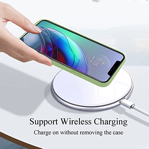 Soft Silicone Protective Case for Samsung A42 5G (Green) | Matte Soft Touch for Samsung Galaxy A42 5G Phone Case Silicone Slim Cute Anti-Fingerprint Elegant Cover Shockproof Aesthetic - color: Green