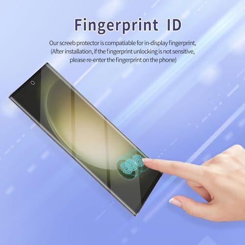 3 Pack Curved Tempered Glass Screen Protector for Samsung Galaxy S22 Ultra 5G, HD Clear, Scratch Resistant, Fingerprint ID Friendly, 6.8-inch, 3 Pieces - color: s22Ultra