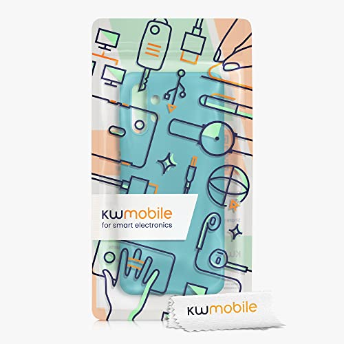 kwmobile Case Compatible with Samsung Galaxy A13 4G Case - Soft Slim Protective TPU Silicone Cover - Teal Matte - color: teal matte, size: Galaxy A13 4G