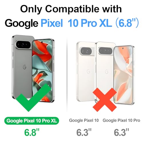 Shieldtop Compatible with Google Pixel 10 Pro XL Wallet Case with Card Holder,Women Men RFID Blocking PU Leather Phone Case Flip Shockproof TPU Protective Cover Kickstand Credit Card Slots,Coffee - color: Coffee-U1, size: Pixel 10 Pro XL - 6.8"