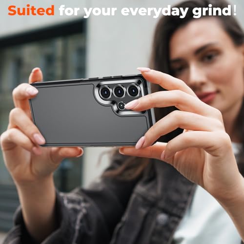 zapica Designed for Samsung Galaxy S25 Ultra Case, Black | Military Grade Drop Protection, Dual Layer Structure Design, Heavy Duty Shockproof Non-Slip Phone Cover - color: Black, size: Samsung Galaxy S25 Ultra 6.9''