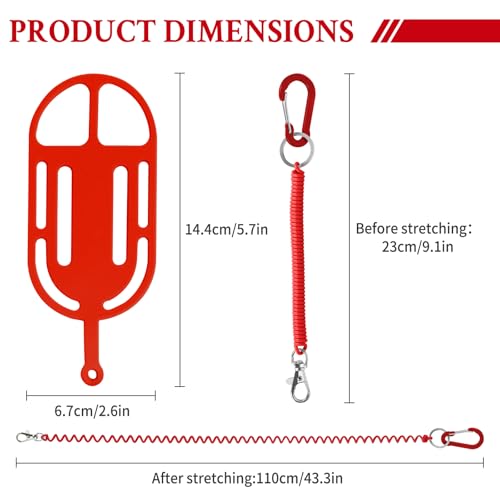HOTEMIA Silicone Phone Lanyard Holder with Carabiner, Universal Phone Strap,Anti-Theft Phone Case with retractable tether - color: Red