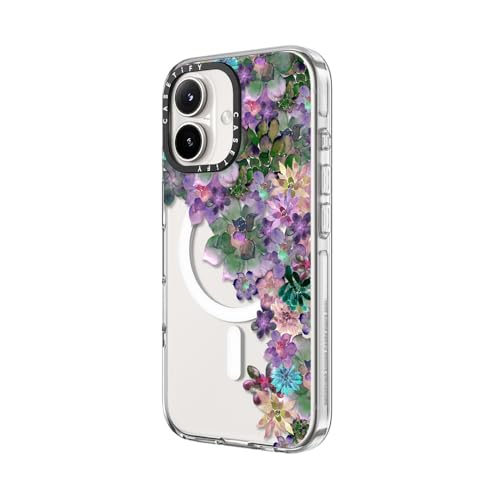 CASETiFY for iPhone 16 Plus Case - Impact Clear Compatible with MagSafe | Not Yellowing | 6.6 ft. 3x Military Grade Drop Protection | MY SUCCULENT GARDEN | Clear - color: MY SUCCULENT GARDEN, size: Iphone 16 Plus (6.7")