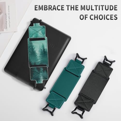 MoKo 2 Pack Hand Strap for 6-8" Kindle eReaders Tablets, Emerald+Forest - color: Emerald+Forest Green