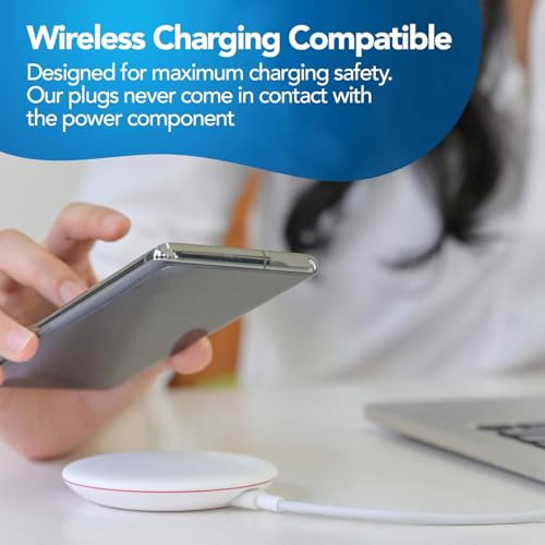 USB C Dust Plugs 50 Pack with Cleaning Brush, Charging Port Covers, Clear - color: Clear, 50 Pack