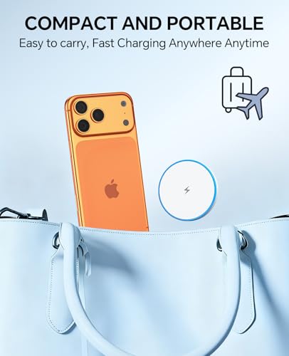 2Pack MagSafe Magnetic Wireless Charger for iPhone 17 16 Wireless Charging, Fast Charging Pad with 2Pack Apple USB C Charging Block for iPhone 17/16/15/14/13/12 Series/AirPods 4 3/2/Pro 2/3