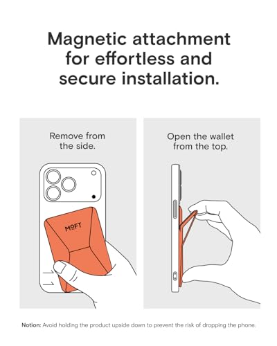 MOFT Magnetic Wallet Stand Compatible with iPhone 18/17/16/15/14/13 Series, Angle Adjustment Magsafe Compatible MOVAS Phone Stand - color: Sunrise, size: Standard
