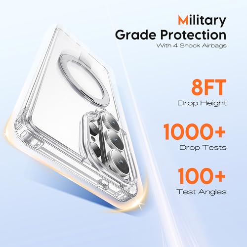 Clear Case for Samsung Galaxy S26 Ultra with Stand 6.9",Clear - color: Clear, size: Samsung Galaxy S26 Ultra