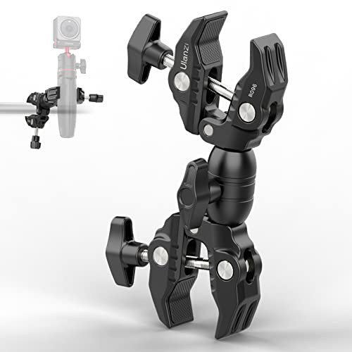ULANZI Super Clamp Double Camera Clamp, R096 Crab Plier Clip Bracket Mount