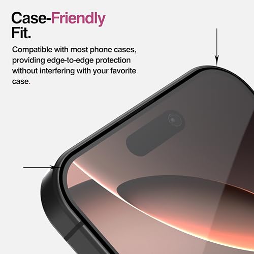 Screen Protector for iPhone 16 Pro Max (6.9 inches), Tempered Glass, Ultra-Clear, Case Friendly, Scratch Resistant, Easy Installation with Alignment Frame - 2 pack (iPhone 16 Pro Max)