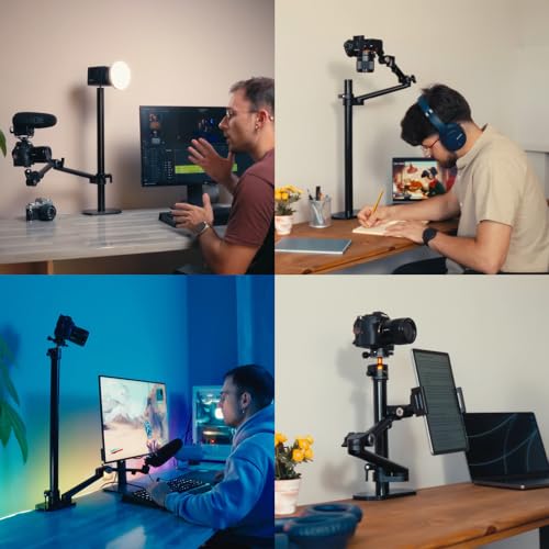 TARION Camera Desk Mount Overhead DSLR Arm Stand Titanrig Lite Z - size: Desktop Mount Lite Z