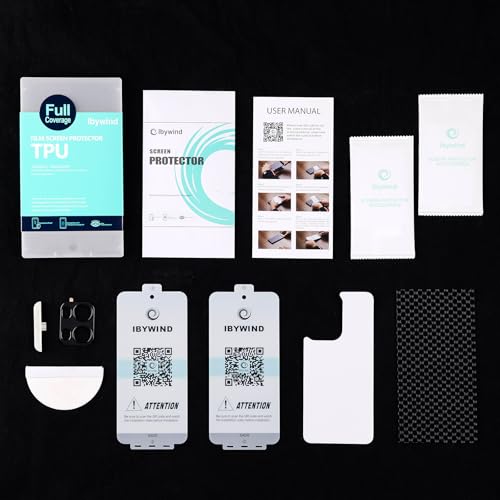 Ibywind for Oppo Reno13 Pro 5G Screen Protector,2-Pack,Hydrogel Film with Camera Lens Protector,Easy Installation Tool,Bubble-Free,Fingerprint Unlock Compatible,Anti-Shatter,Anti-Scratch