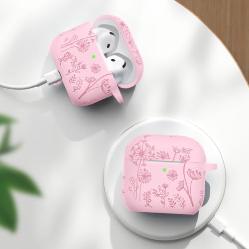 Lerobo for AirPods 4 and AirPods 5 Case with Cleaner Kit & Keychain, Pink - color: A-Pink, size: AirPods 5&4
