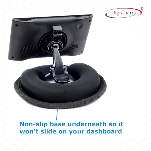 DigiCharge Dashboard Beanbag Suction Holder Base with 89mm Disk for Large 7'' 8'' 10'' GPS Sat Nav Mounts - size: 89mm Disc Diameter