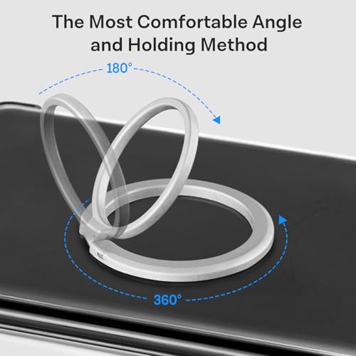 CoBak Magnetic Metal Ring Holder for Phone/Kindle/Tablet - color: Siliver Ring