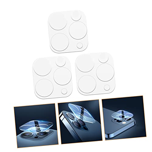 Mipcase 3pcs Pro Screen Protector Tempered Film Scratch-resistant Lens Covers Phone Camera Lens Cover High Light Transmittance Easy Install