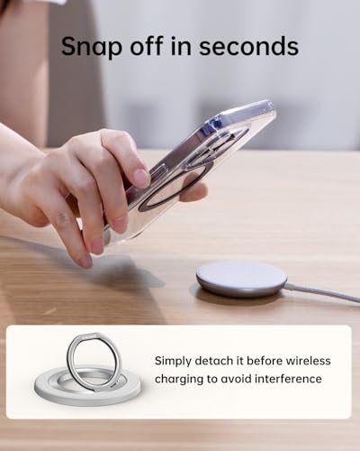 SYNCWIRE for MagSafe Phone Grip, Magnetic Phone Ring Holder - color: White