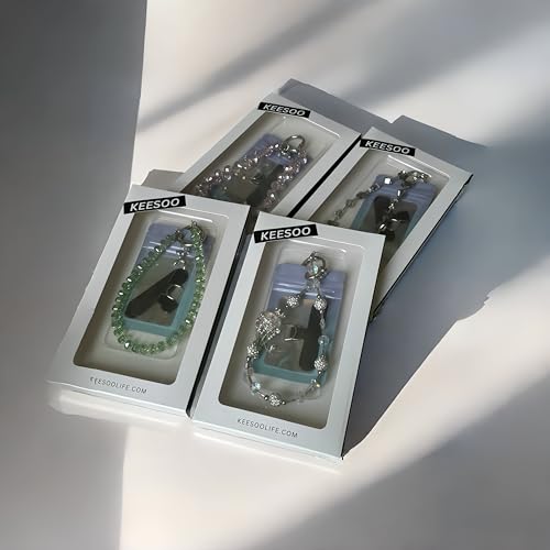 Blue Butterfly Bliss Original Design Phone Charm with 2 Tether Tabs – Stylish, Durable, and Hands-Free Phone Chain – Compatible with iPhone, Samsung, Pixel & More - color: 01 Blue Butterfly Bliss