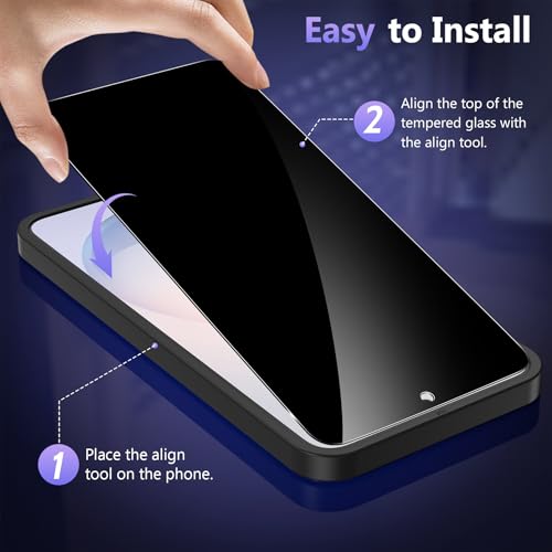 Asstar 2 Pack for Samsung Galaxy S26+/S26 Plus Privacy Screen Protector - color: Black-Galaxy S26+/S26 Plus