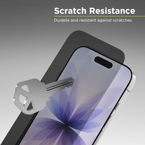 PureGear Privacy Screen Protector for iPhone 17 (2025) 6.3", Full Edge-to-Edge Coverage, Self Alignment Installation Tray, Touch Sensitive, Case Friendly, Anti-Fingerprint Coating, Lifetime Replacement, Protect Your Privacy, Conceal Your Screen