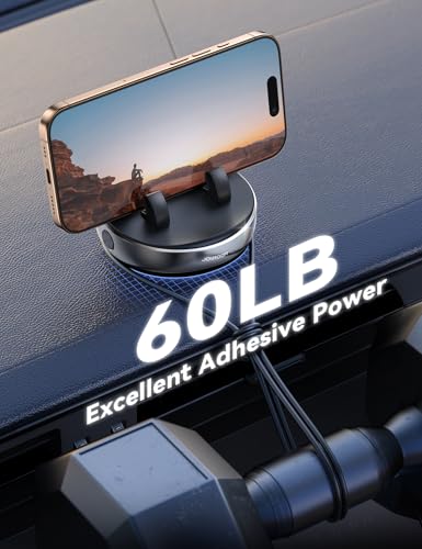 Car Phone Holder Mount, 360 Degree Rotation Dashboard Phone Holder, Silver - color: Silver