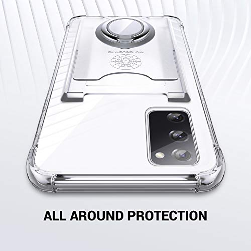 Shields Up for Samsung Galaxy S20 Case with Card Holder Stand, Clear - color: Clear, size: Galaxy S20