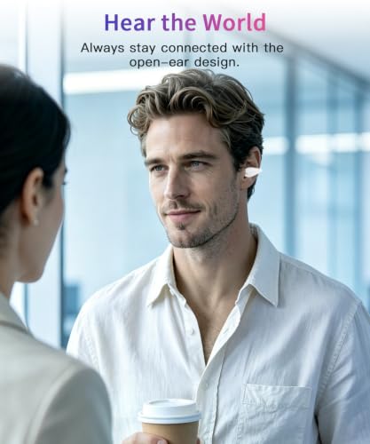 Lightweight Comfort Clip-On Wireless Bone Conduction Earbuds