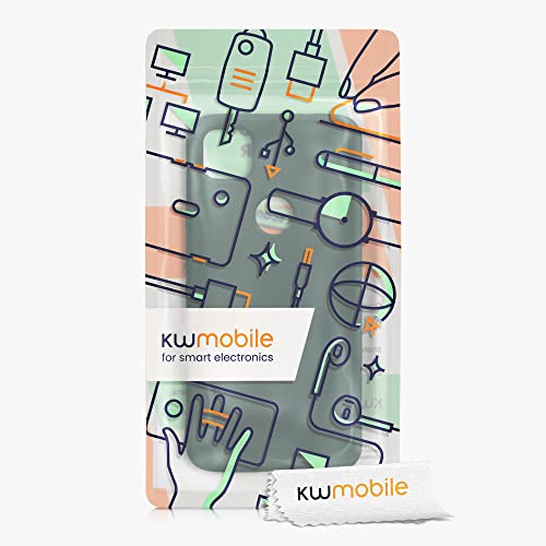 kwmobile Case Compatible with Google Pixel 4a Case - Slim Protective TPU Silicone Phone Cover - Moss Green - color: moss green