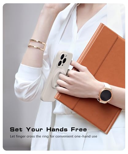 Magnetic Phone Grip, Removable Loop Grip with Soft Finger Strap, Silicone Phone Ring Holder for Back of Phone for iPhone 16/15/14/13/12 Pro Max/Plus, Stone - color: Stone