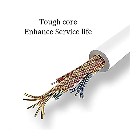 Long Cord Wired Earbuds Without Mic for TV Watching - size: 5FT White with Microphone