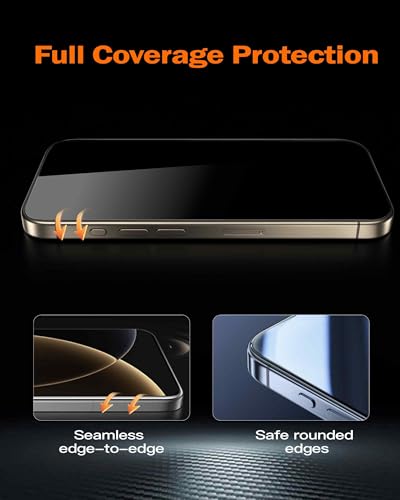 chubbycable 360 Privacy Screen Protector for iPhone 15 Pro Max, 2 Pack - size: 15 Pro Max