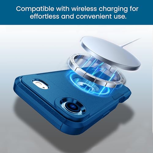 MXX for iPhone 17 Air Case, Heavy Duty 3 in 1 Wing Design Protective Cover with MagSafe, Phone Case 2025 (Navy Blue) - color: Navy Blue, size: iPhone 17 Air