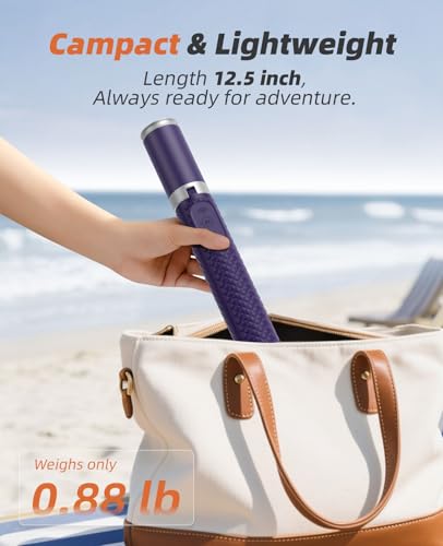 Tripod for iPhone, Selfie Stick with Remote, Stable & Durable Phone Tripod - color: Purple