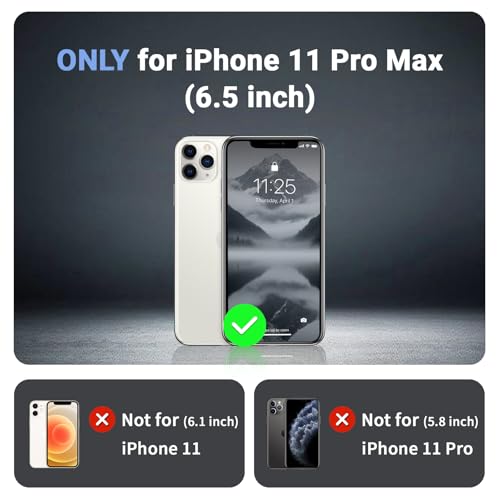 jaroco Magnetic for iPhone 11 Pro Max Case Heavy Duty Protection Gray | Compatible with MagSafe,Military Grade Drop Protection,Translucent Matte,Non-Slip,Shockproof 2-Layer Durable Bumper Case - color: Gray, size: iPhone 11 Pro Max
