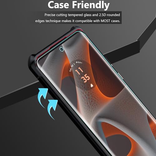 [2 Pack for Motorola Edge 50 Ultra/Moto X50 Ultra Screen Protector, Soft TPU Screen Protector (Not Glass) HD Clarity Flexible TPU Film Friendly Anti-Scratch Bubble Free