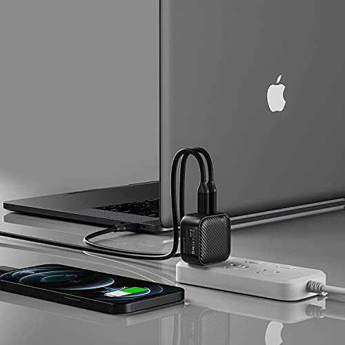 INVZI GaNHub 65W GaN USB C Charger 3-Port, PPS PD Fast Charger Foldable Wall Charger for MacBook Pro/Air, iPad Pro, iPhone 16/15 Pro Max, Galaxy S24/S23, Pixel, Steam Deck and More