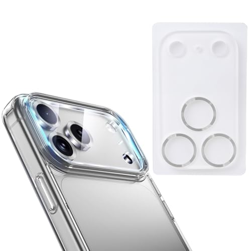 Temper Glass Lens Protector for Phone 17 Matte Finish Anti-Fingerprint Scratchproof Shield Lens Protector - color: Silver