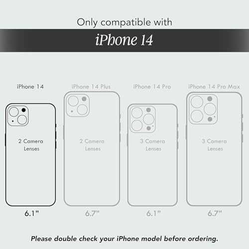 COCOMII Rectangle for iPhone 14/iPhone 13 Case, Black Real Mother of Pearl | Compatible with MagSafe Wireless Charging, Shockproof 10ft Drop Protection, Camera & Screen Protection, Premium Glossy Finish - color: Black Real Mother of Pearl, size: iPhone 14