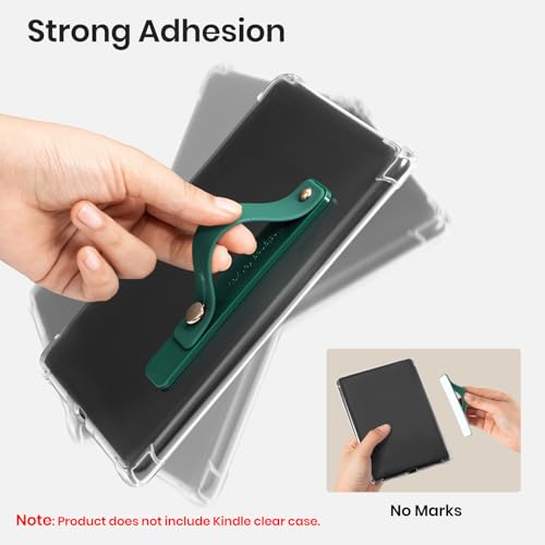 CoBak Hand Strap Holder for Kindle/Tablet - Lightweight TPU - color: Dark green