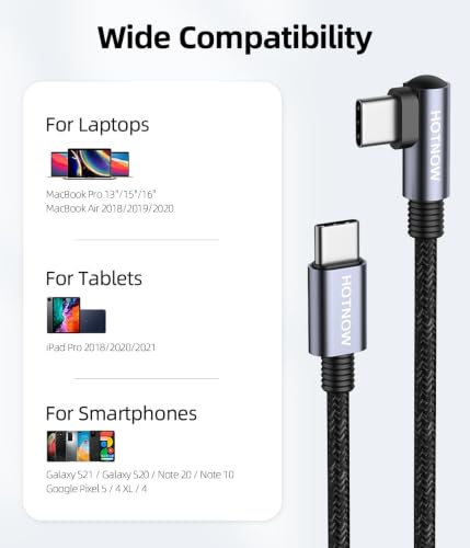 Short Right Angle USB C to USB C Cable 1FT 3 Pack, 65W Fast Charging - color: Black, size: 1FT