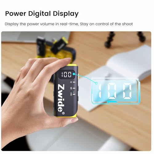 Zwide Professional Wireless Lavalier Microphone System M3-C(1to1), 3 Levels Noise Cancellation, Plug and Play, Compact Lapel Mini Mics with Magnetic Clip, Compatible with USB-C Port, Really No Cord