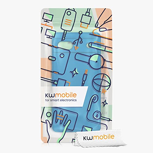 kwmobile Case Compatible with Google Pixel 6a Case - TPU Silicone Phone Cover with Soft Finish - Caribbean Blue - color: caribbean blue, size: Pixel 6a