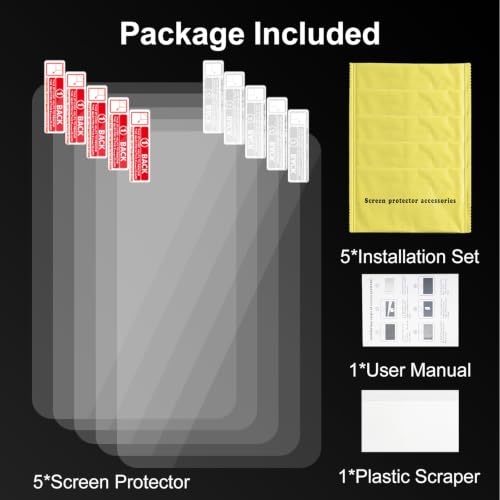 5Pcs Screen Protector for Bambu Lab H2D H2S X1C P2S H2C 3D Printer - size: for X1C/P2S/H2D-5PCS
