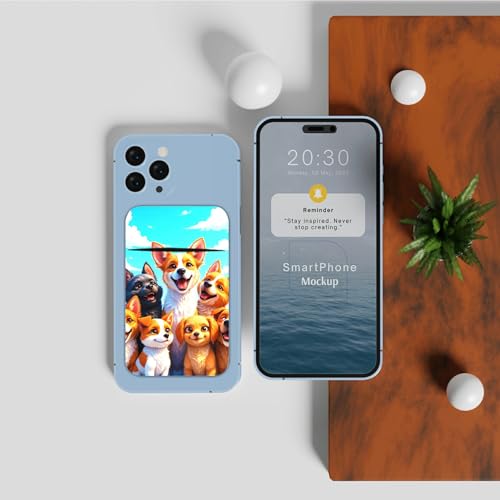 Phone Credit Card Holder Stick on, Cell Phone Pocket Self Adhesive Stretchy Stick on Wallet ID Credit Card Case Pouch Sleeve with Flap for All Smartphones, Blue Sky Seven - color: Blue Sky Seven