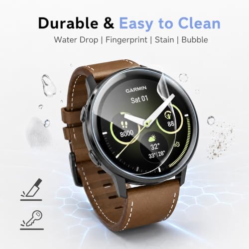 6 Pack for Garmin Venu 4 Screen Protector 45mm,Soft TPU Film | Anti Scratch, Soft Screen Protector for Venu 4 HD Clear Flexible Film, Bubble Free, Touch Sensitive, Anti Fingerprint - size: For Garmin venu 4 45mm 1.77 Inch
